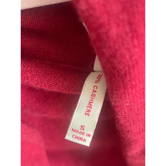 Red Envelope Cashmere Cardigan Open Sweater Long Size Womens Small - Picture 4 of 7